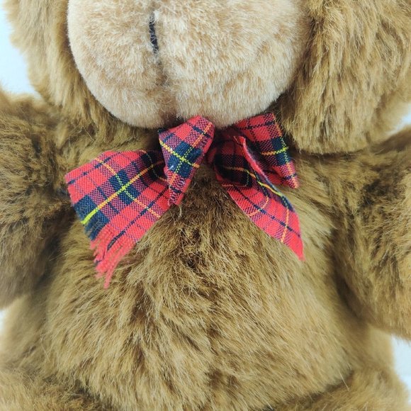 A & B Novelty Teddy Bear 1982 Light Brown Plush Stuffed Animal Vintage - Picture 3 of 12